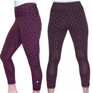 Lululemon Pace Rival Crops Nightfall Reflective SE Pants Mesh Mid Rise Leggings